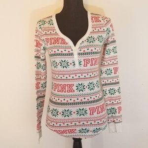PINK Holiday Top Thermal Victoria Secret Christmas